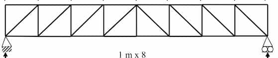 Howe type truss