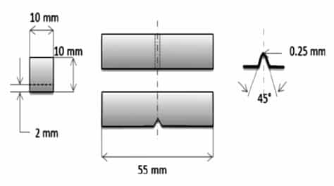 Charpy Impact Test Specimen